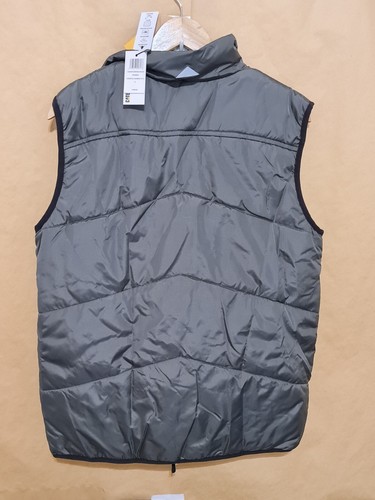 Men’s CAT Chevron Insulated Caterpillar Vest NWT Gunmetal Grey Small S Free Post - Picture 8 of 9