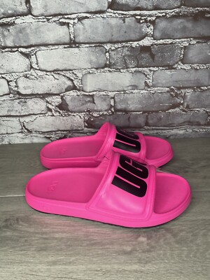 UGG WILCOX SLIDE Pink Rubber Light Waterproof Sport Sandals Men s Sz 12M US/45EU