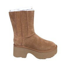 UGG Women's Classic Twin Seam New Heights Chestnut Suede Platform Boot 1158313