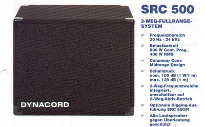 Dynacord Lautsprecherboxen SRC 500 R  2 Stück