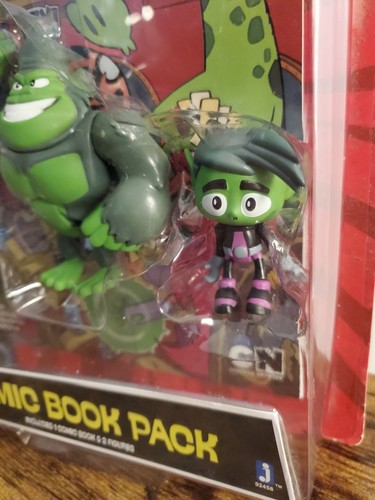 DC TEEN TITANS GO COMIC BOOK PACK & 2 FIGURES BEAST BOY & GORILLA NEW SEALED - Picture 3 of 5