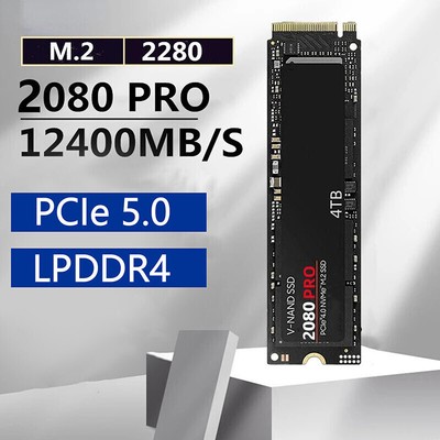 M.2 2080pro Festplatte SSD Solid State NVME PCIe 4.0 Gaming Internal Festpla W D