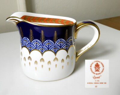 Royal Crown Derby QUAIL Creamer, Mint