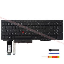 Spanish Backlit Replacement Keyboard for Lenovo Thinkpad E15 Gen1/R15 Gen1