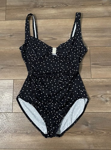 Calvin Klein Damen 12 One Piece Tupfen Badeanzug