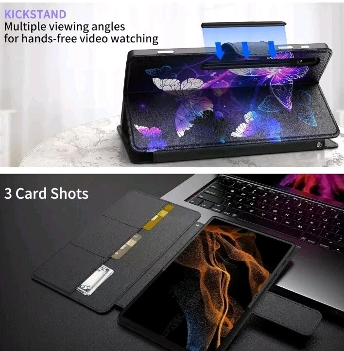 for Samsung Galaxy Tab S9 Ultra Case 2023 14.6"/S8 Ultra PU Leather - Image 4 of 4