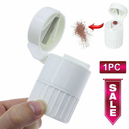 2PCS Newly Pill Cutter Powder Crusher Grinder splitter Medicine Storage Box Ship - Picture 11 of 12