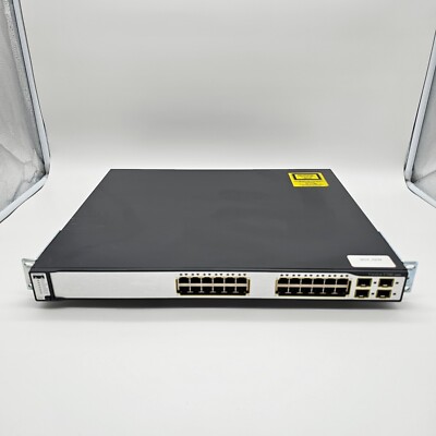 Cisco Catalyst Switch WS-C3750G-24TS-S1U 24x1G RJ-45 4x1G SFP