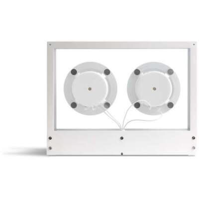 TRANSPARENT Small Transparent Speaker White Bluetooth Glass Panel