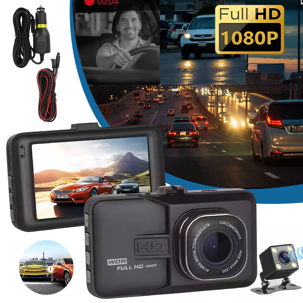 1080P UHD Dash Cam with Front Rear and Inside Car Camera in Full HD-image