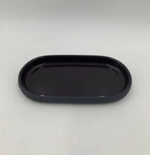 Pottery Barn Magnet Blomus SONO Oval Tray Charcoal Gray 7.5" W #9082W
