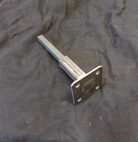 3 3/4" Rusted stair HANDRAIL Post No welding slips IN RAILINGs 1" POST 3.75" PP - Picture 4 of 12