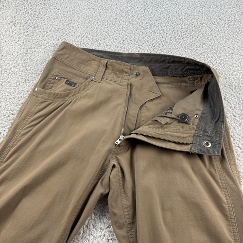 Kuhl Radikl Pants Mens 28x34 Brown Hiking Outdoors Camping Hunting Stretch - Picture 3 of 14
