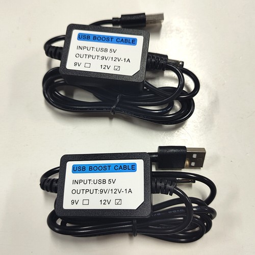 2PCS DC 5V to 12V 1A USB Power Supply Converter 5.5*2.1mm 1M USB Boost Cable New - Picture 12 of 13