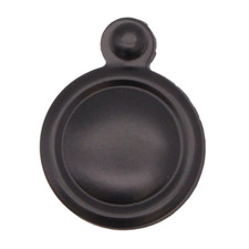 Black Keyhole Cover Escutcheon Lock Victorian Matt Black & Screws