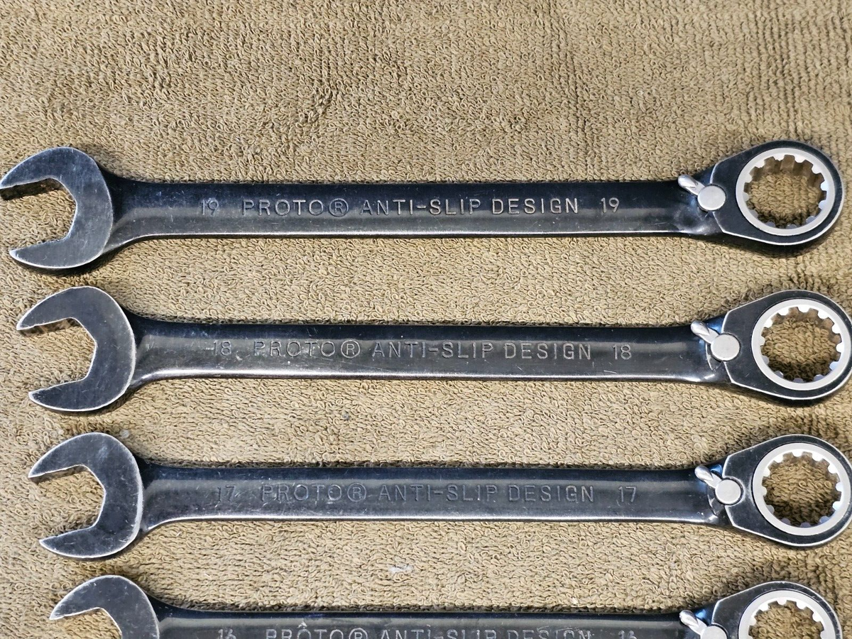 Proto Ratchet Ratcheting Combination Spline Wrench Set