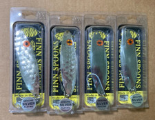 4 of Finn Fishing Lures Trolling Spoons USA Since 1954 NIP
