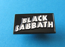 Black Sabbath Pin Badge. Butterfly Fixing. Enamel. Rock / Metal