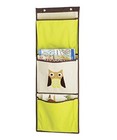 Whitmor Kid's Canvas Over-the-Door Wall Organizer Brown Owl