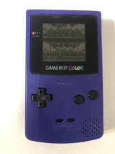 Nintendo Game Boy Color CGB-001 - Purple - 100% OEM -Tested Working but no cover
