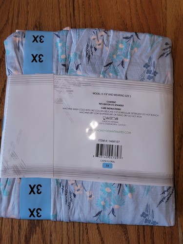 NEW Women's HONEYDEW Sleep 3-Piece Set Floral Size Large - Picture 2 of 2
