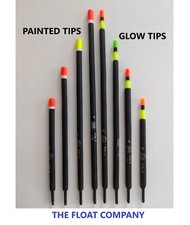 BLACK PEACOCK WAGGLERS  2" TO 6"  PAINTED OR GLOW TIPS