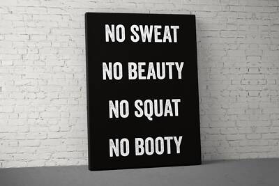 Motivational Weightlifting Canvas Art - Home Gym Decor