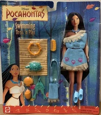 Pocahontas Swimming Dress n Play fashion ONLY! 68452 Mattel Disney doll set new