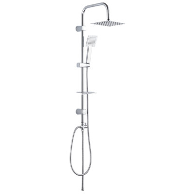 BADLAND Regendusche DROP Silber Handbrause, Duschsystem