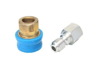 PWPUK Pressure Washer Steam Cleaner Quick Release Compact 1/4F Coupling Twin Pack