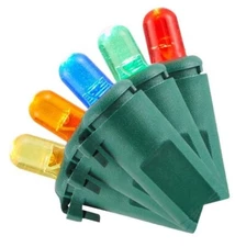 Home Accents 100 Ct LED Multicolor Dome Lights Home Accents Holiday 29 Ft