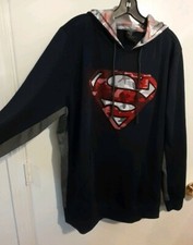 MARVEL MENS SUPERMAN HOODIE PULLOVER JACKET S SMALL