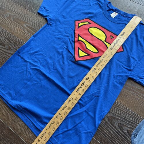 NEU Superman Logo T-Shirt; Größe Herren Erwachsene Large; DC Comics Tee; Klassiker - Bild 4 von 5