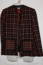 Size 8 BROWN AUTUMN JACKET Work Harve Benard Career Blazer Suit Professional