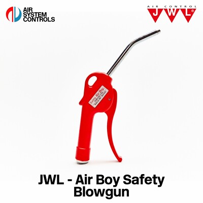 JWL - Air Boy Safety | 8mm gebogenes Rohr - 1/4   BSP Ausblaspistole pneumatisch - 140161-000