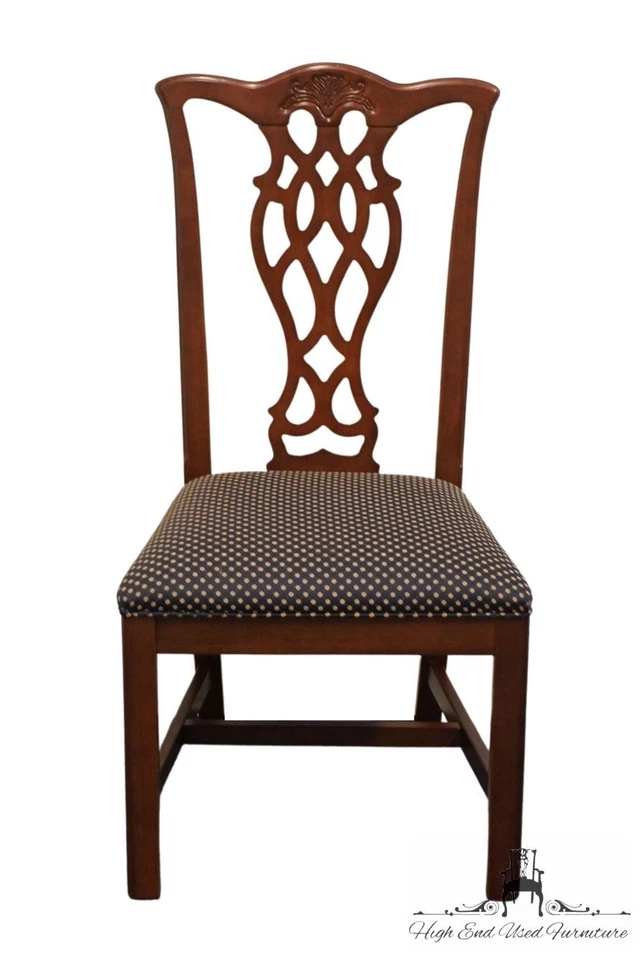 УНИВЕРСАЛЬНАЯ МЕБЕЛЬ Твердый Вишневый Традиционный Стиль Чиппендейл Обеденный Боковой Стул - Изображение 3 из 4