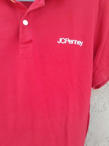 JCPENNY Red Employee Uniform Polo Shirt Retail Store JCP.com large Penney - 第 6/6 張圖片