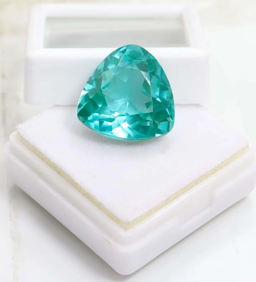 AAA Natürlich Brasilien Grün Paraiba Turmalin Loses Trillion Edelstein Schnitt - Bild 3 von 4