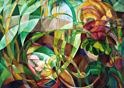 1546 - Abstract Geometric of Plants 2 by Mary Swanzy - Giclée Fine Art Print
