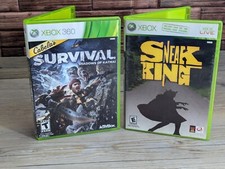 Cabela's Survival: Shadows of Katmai & Sneak King 2 Game Lot Xbox 360 Complete