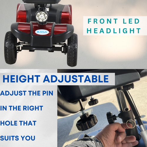 Kasa Electric Mobility Scooter Motorised 4 Wheel For Elderly Adults Ride Li-ion - Picture 16 of 23