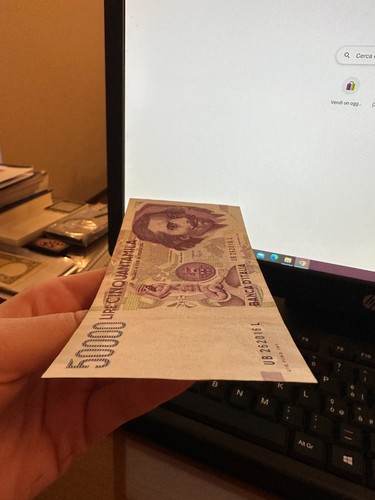 BANCONOTA LIRE 50000 BERNINI II TIPO 1992 LETTERA B conservazione qSPL SABAUDA - Picture 4 of 5