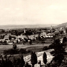 Vintage 1964 Cristuru Secuiesc Romania Postcard Aerial View Panoramic