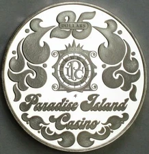 PARADISE ISLAND (BAHAMAS) ~ Official Silver Gaming Coins World's Great Casinos