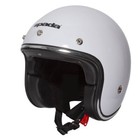 Spada Open Face Classic Motorcycle Helmet Plain Gloss White