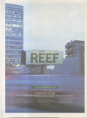 BABK2 WERBUNG 15X11 REEF - IVE GOT SOMETHING TO SAY SINGLE 1999