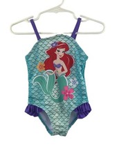 Disney Baby Little Mermaid One Piece Swimsuit Ruffles size 18 months NWOT