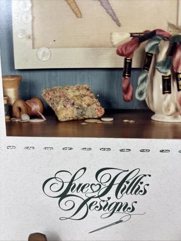 Sue Hillis Designs My Chatelaine Cross Stitch W/Thimble & Safety Pin Charms - Image 3 of 4