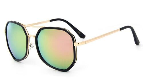 Gafas de Sol Multilateral de Aviador Grande Negro Borde 400UV Reflectante - Imagen 5 de 24