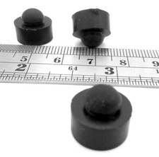 1/4" Hole Fit Rubber Stem Pad Push-In Bumper Fit 1/4" Hole 1/16" Panel 1/2" Pad